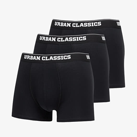Urban Classics Organic Boxer Shorts 3-Pack Black/ Black/ Black