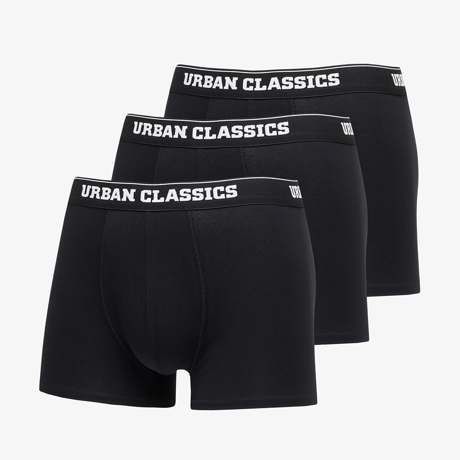 Boksershorts Urban Classics Organic Boxer Shorts 3-Pack Black/ Black/ Black