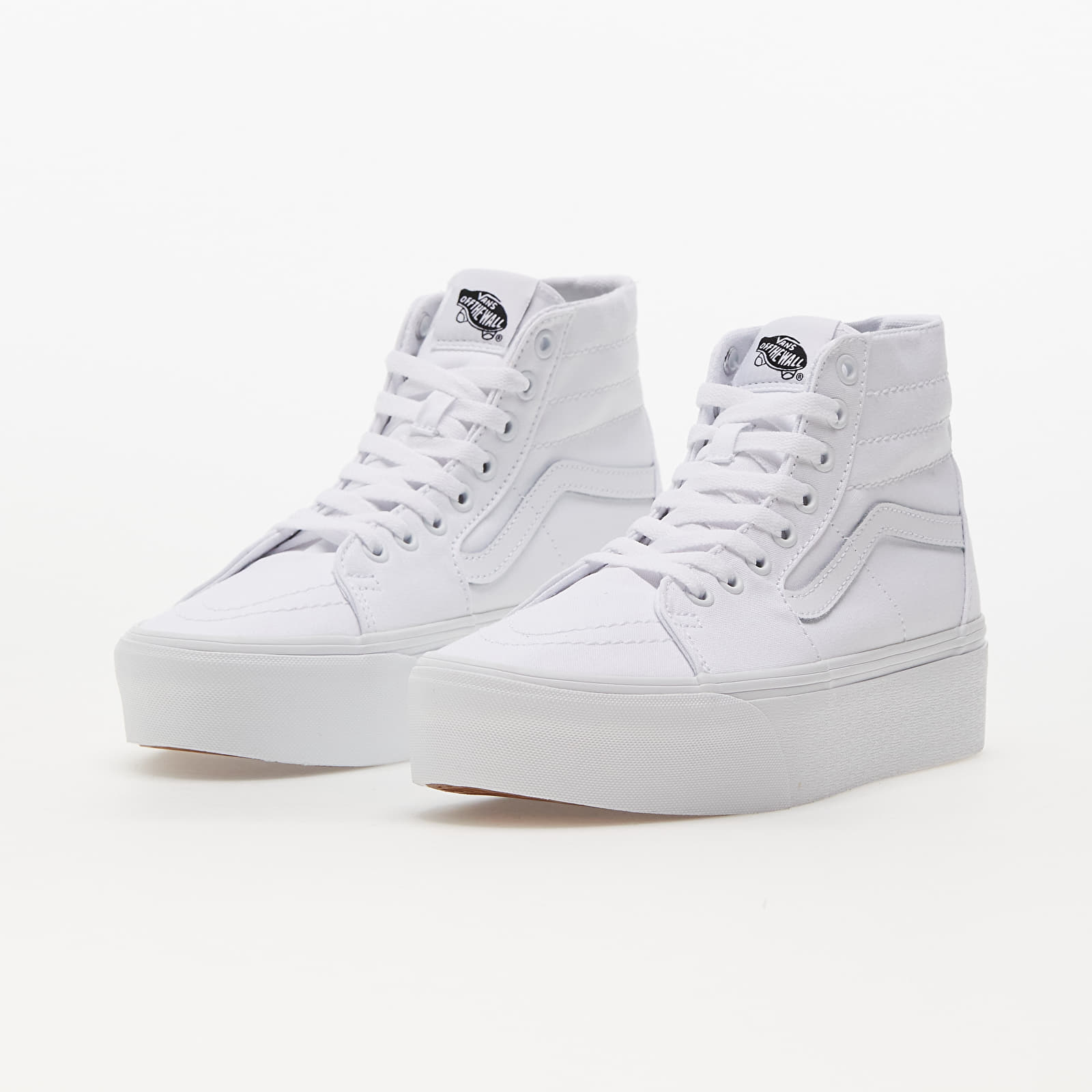 Turnschuhe und Schuhe für Männer Vans SK8-Hi Tapered Stackform Canvas True White