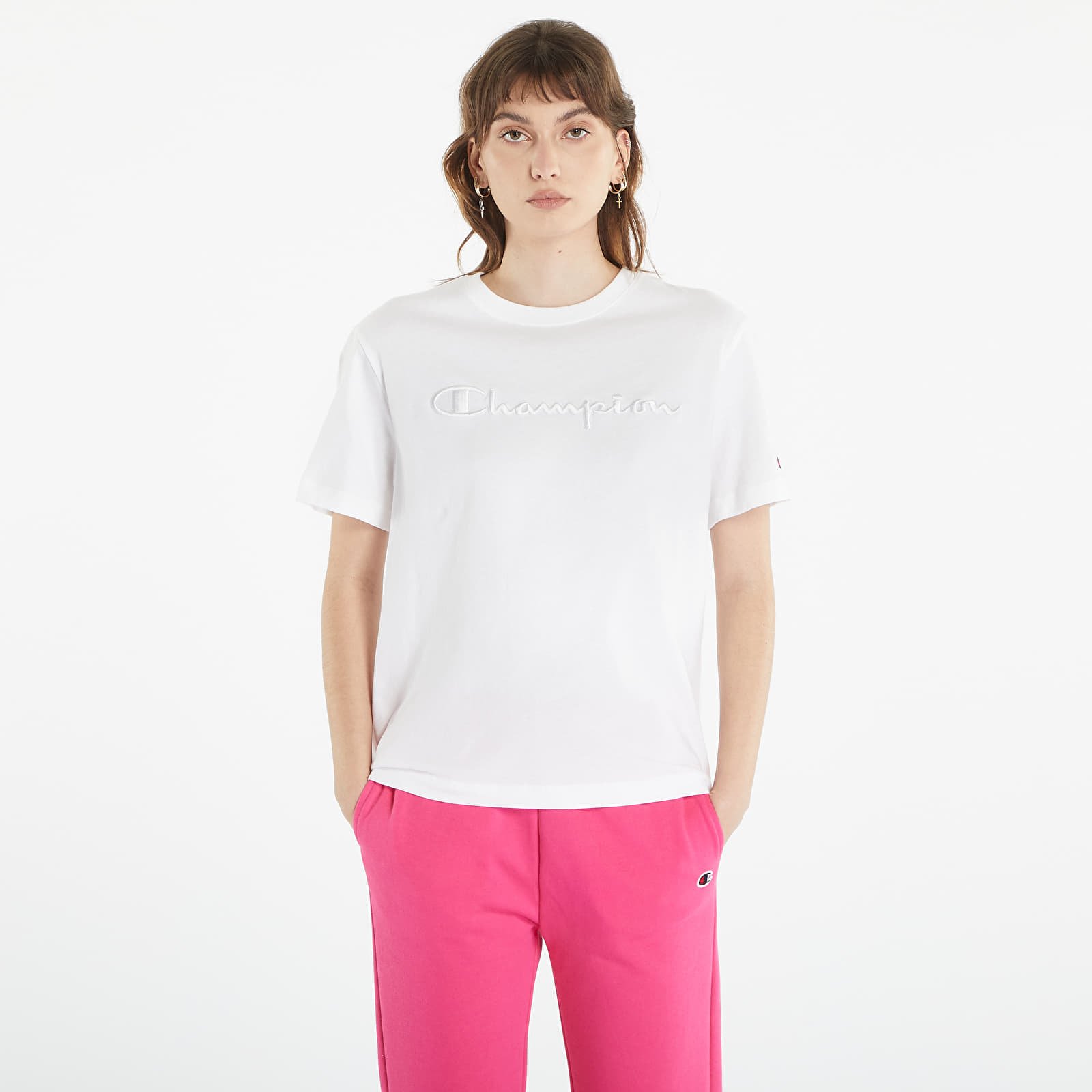 Tricouri  Champion Crewneck T-Shirt White