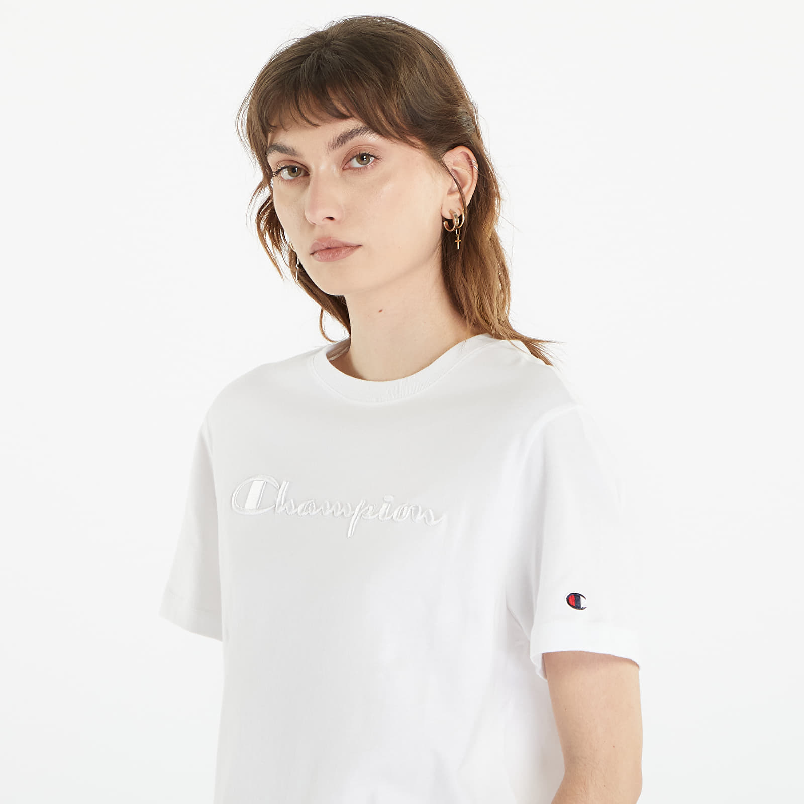 Tricouri  Champion Crewneck T-Shirt White