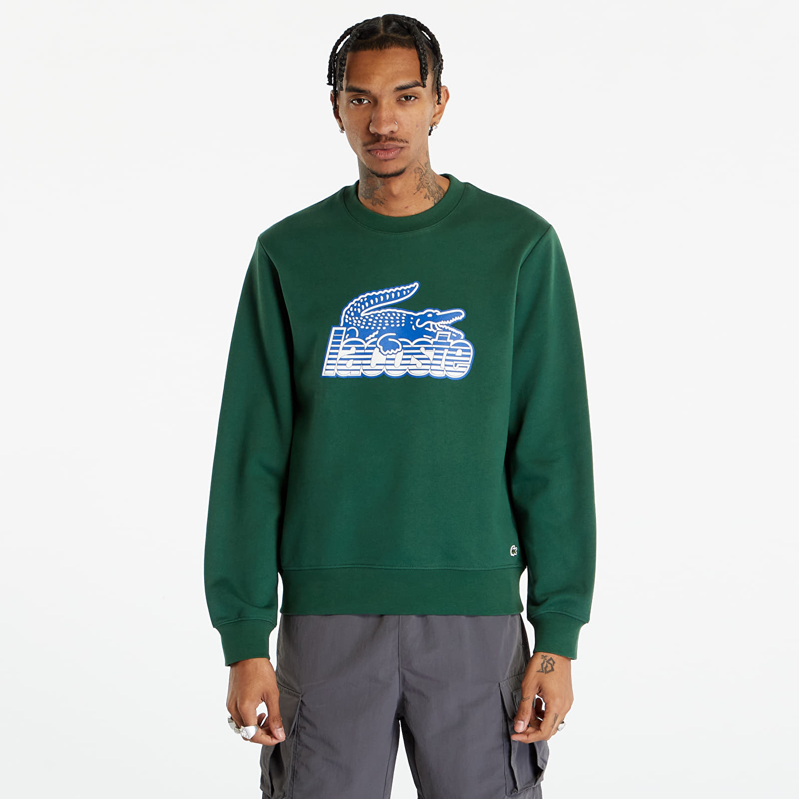 Lacoste green sweatshirt sale