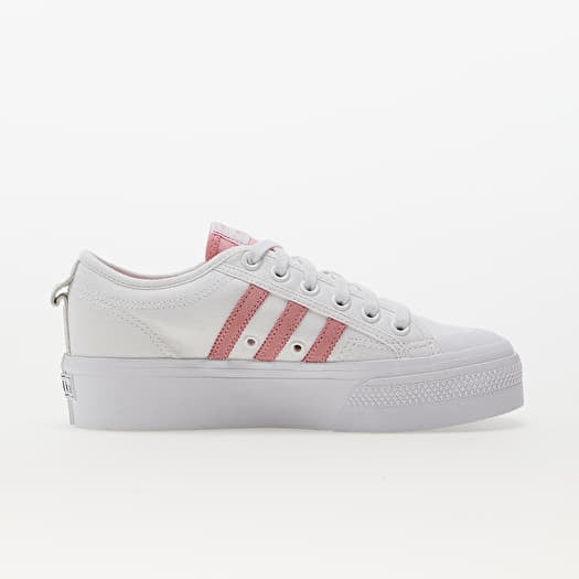 Sneakers und Schuhe fur Frauen adidas Originals Nizza Platform W Ftw White Super Pop Core Black Queens