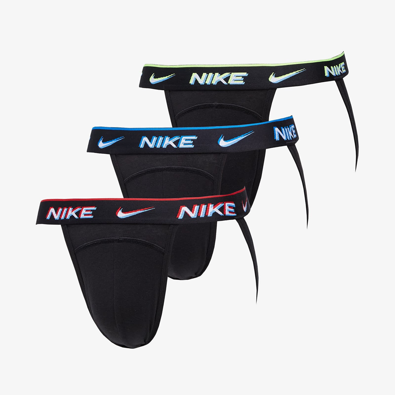 Boxershorts Nike Everyday Cotton Jock Strap 3 Pack Black/ Transparency WB