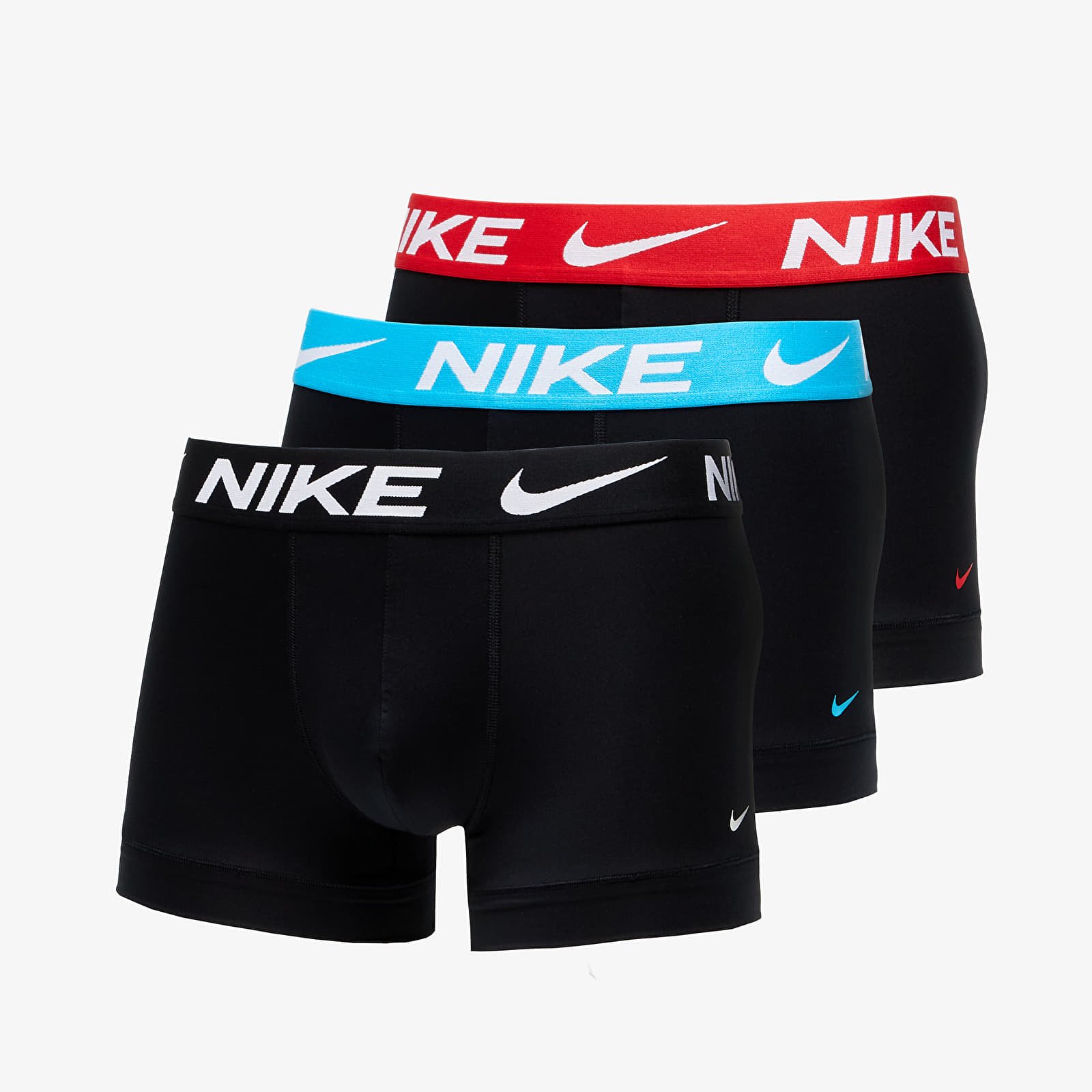 Boxershorts Nike Dri-FIT Essential Micro Trunk 3 Pack Black/ Red/ Blue Lightning WB/ Black WB