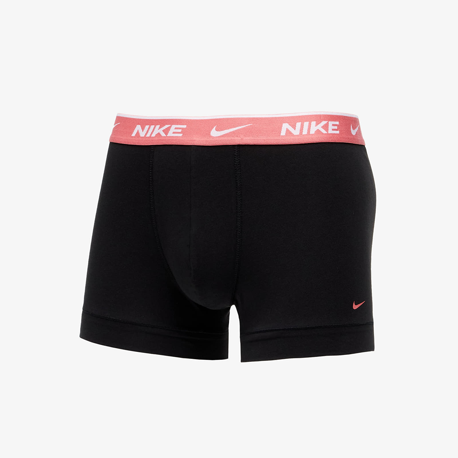 Bokseru šorti Nike Everyday Cotton Stretch Trunk 3 Pack Black/ Sea Coral/ Platinum/ Elec Algae