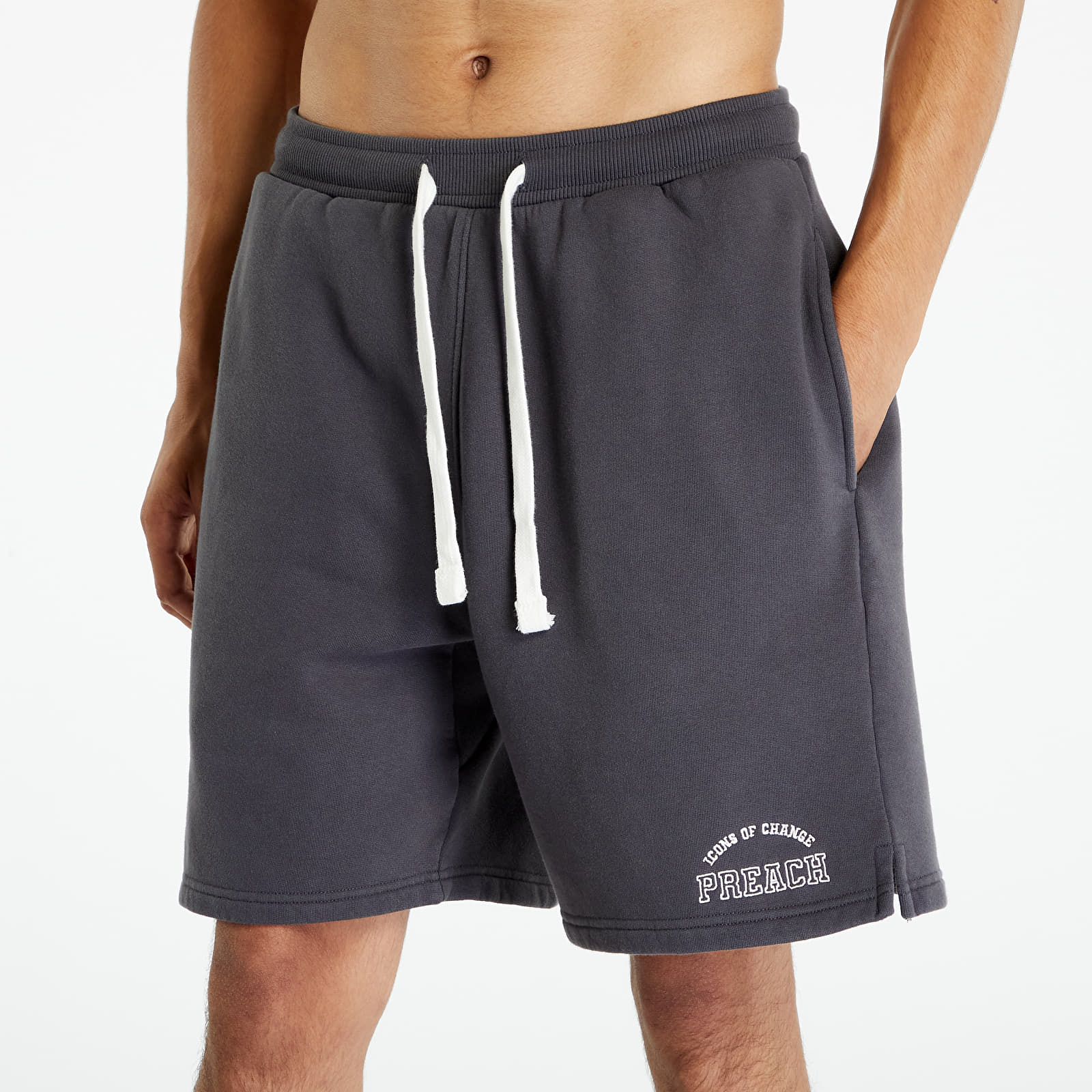 Pantaloni scurți PREACH Varsity Sweat Shorts Washed Asphalt