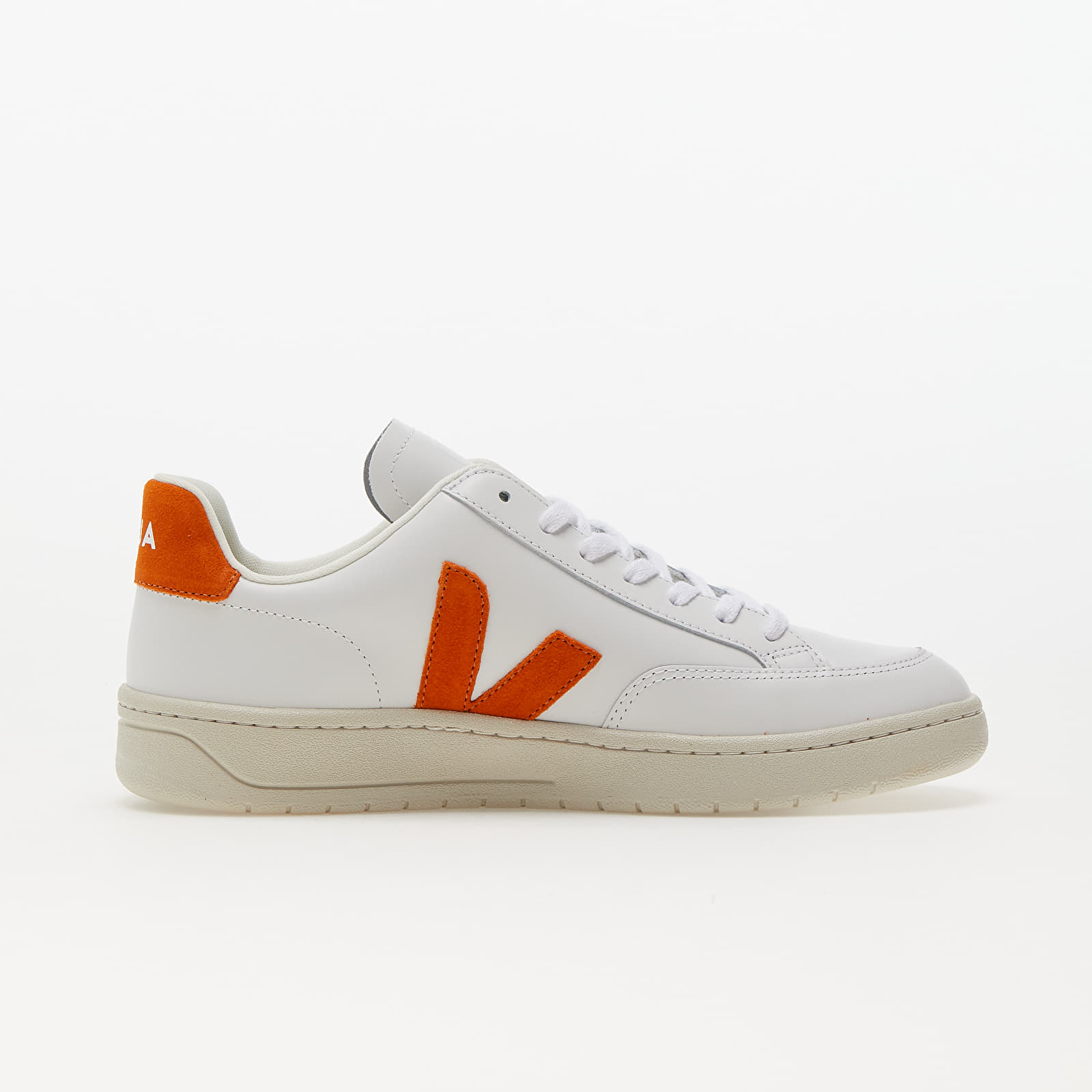 Turnschuhe und Schuhe für Männer Veja V-12 Leather Extra-White/ Pumpkin