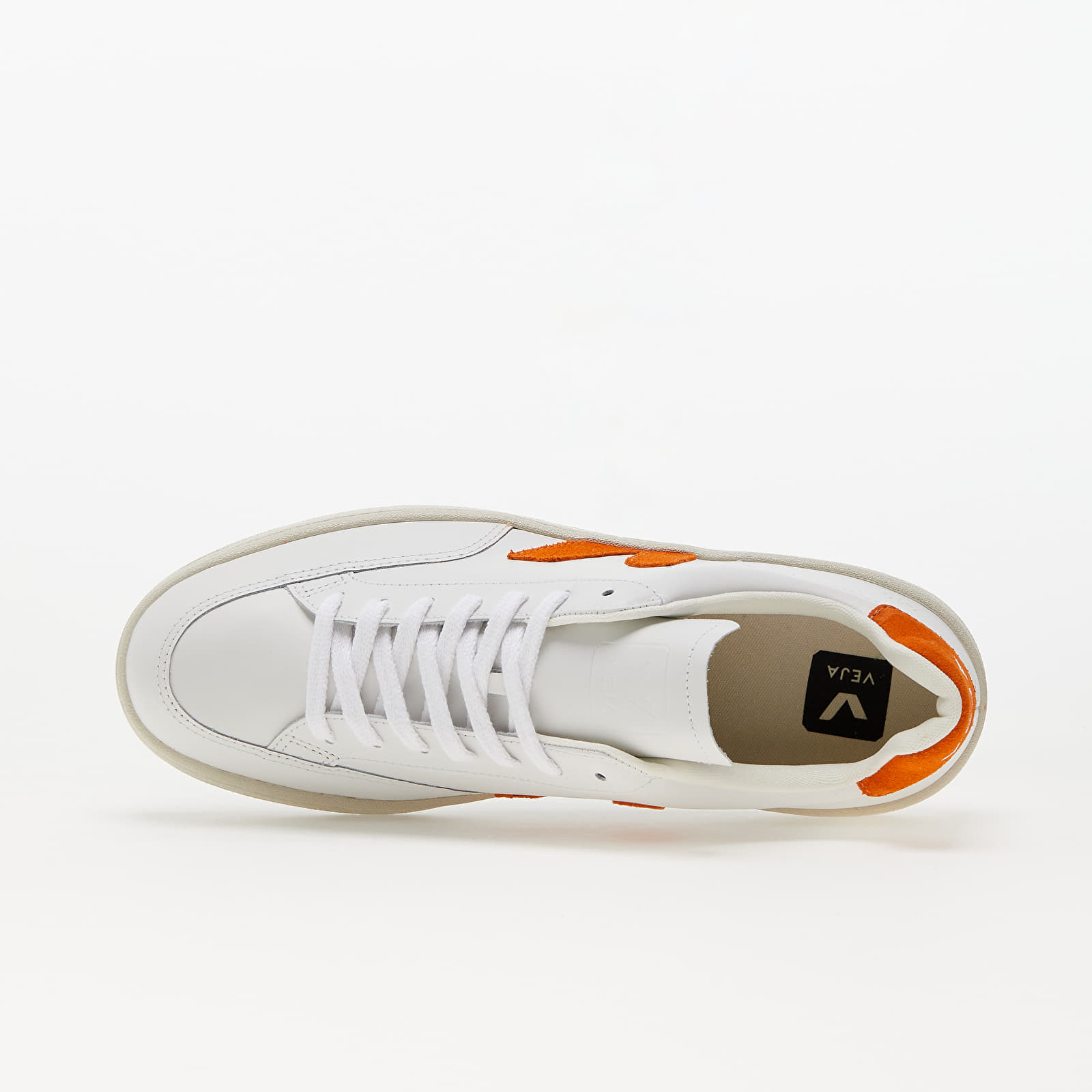 Turnschuhe und Schuhe für Männer Veja V-12 Leather Extra-White/ Pumpkin