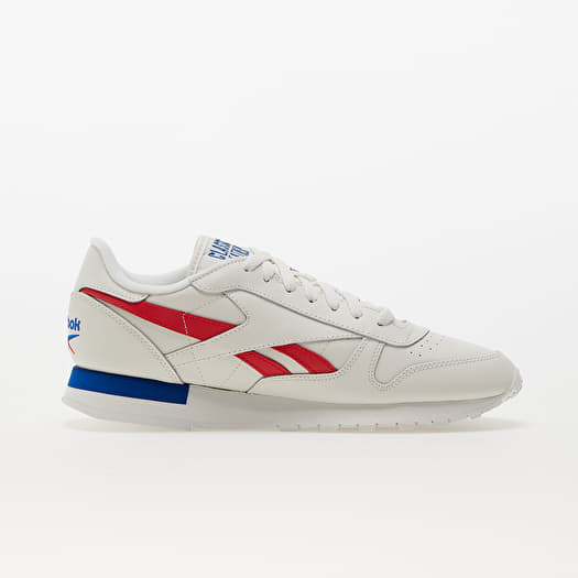 Parat jury Elendighed Men's shoes Reebok Classic Leather Chalk/ Vector Red/ Vector Blue | Queens