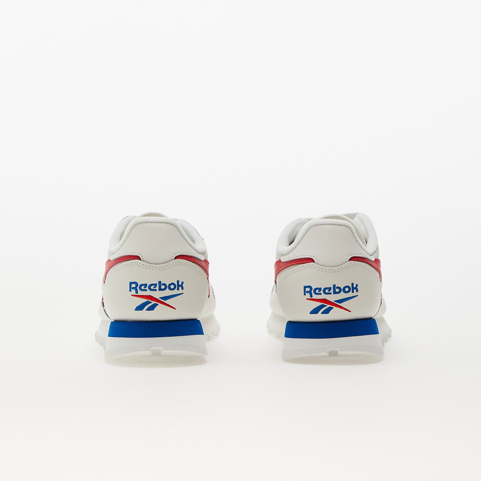 Men's sneakers and shoes Reebok Classic Leather Chalk/ Vector Red/ Vector Blue