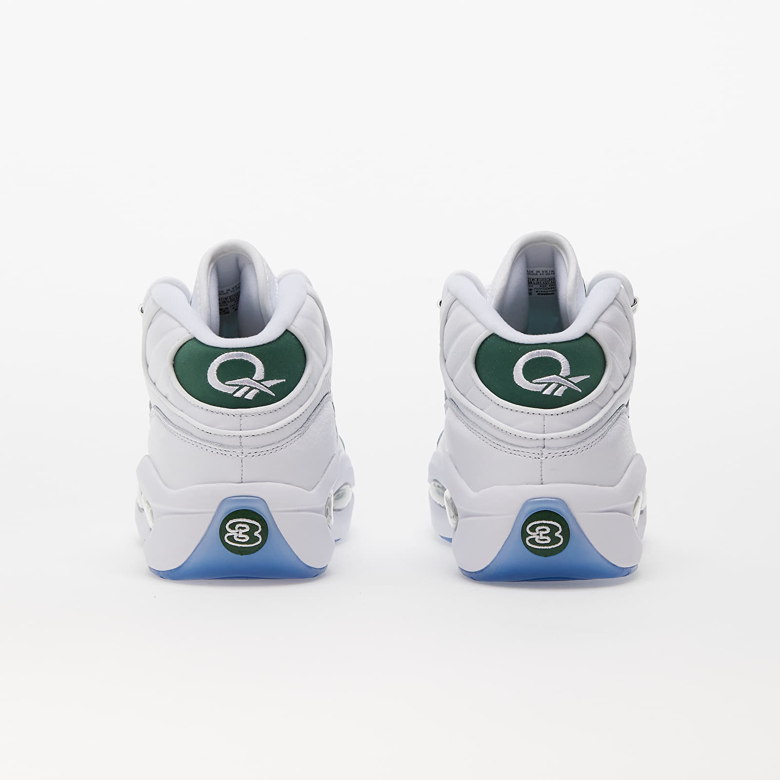 Vīriešu čības un apavi Reebok Question Mid Ftw White/ Pine Green/ Ftw White