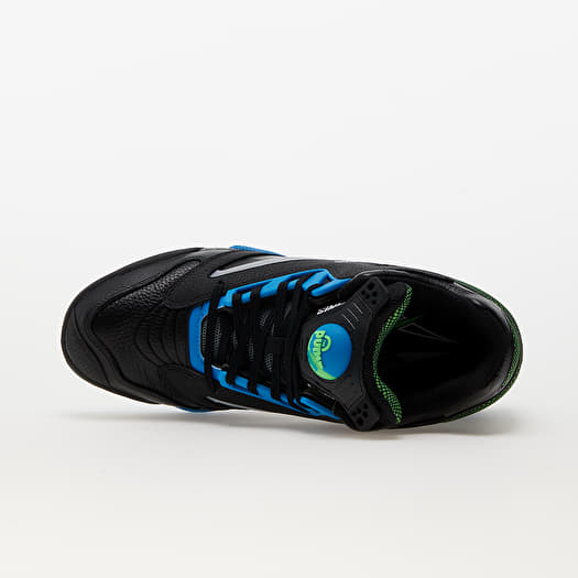 Shaq black and blue shoes top