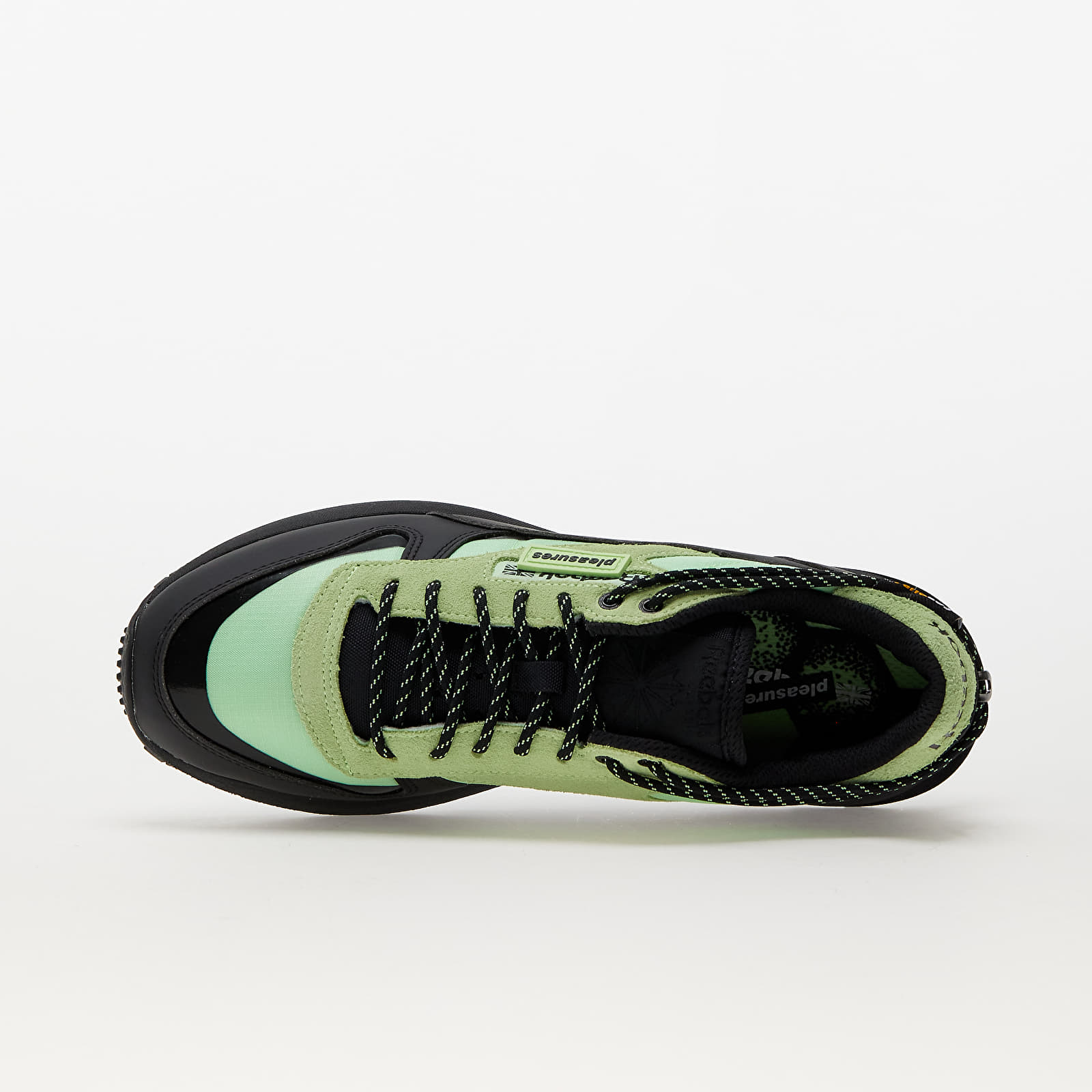 Męskie trampki i buty Reebok x Pleasures Classic Leather Neon Mint/ Core Black/ Core Black