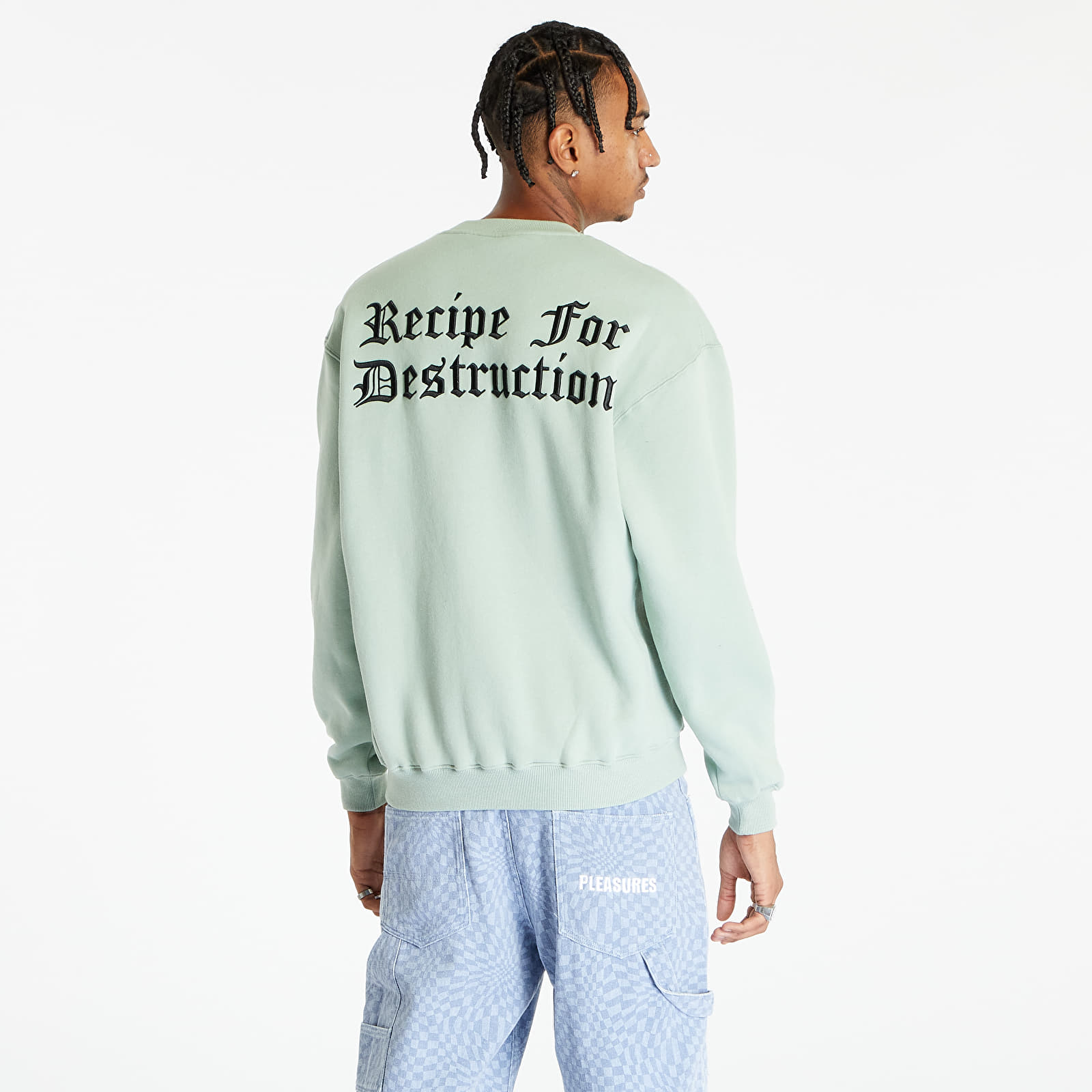 Hoodies and sweatshirts PLEASURES Recipe Crewneck Mint Queens