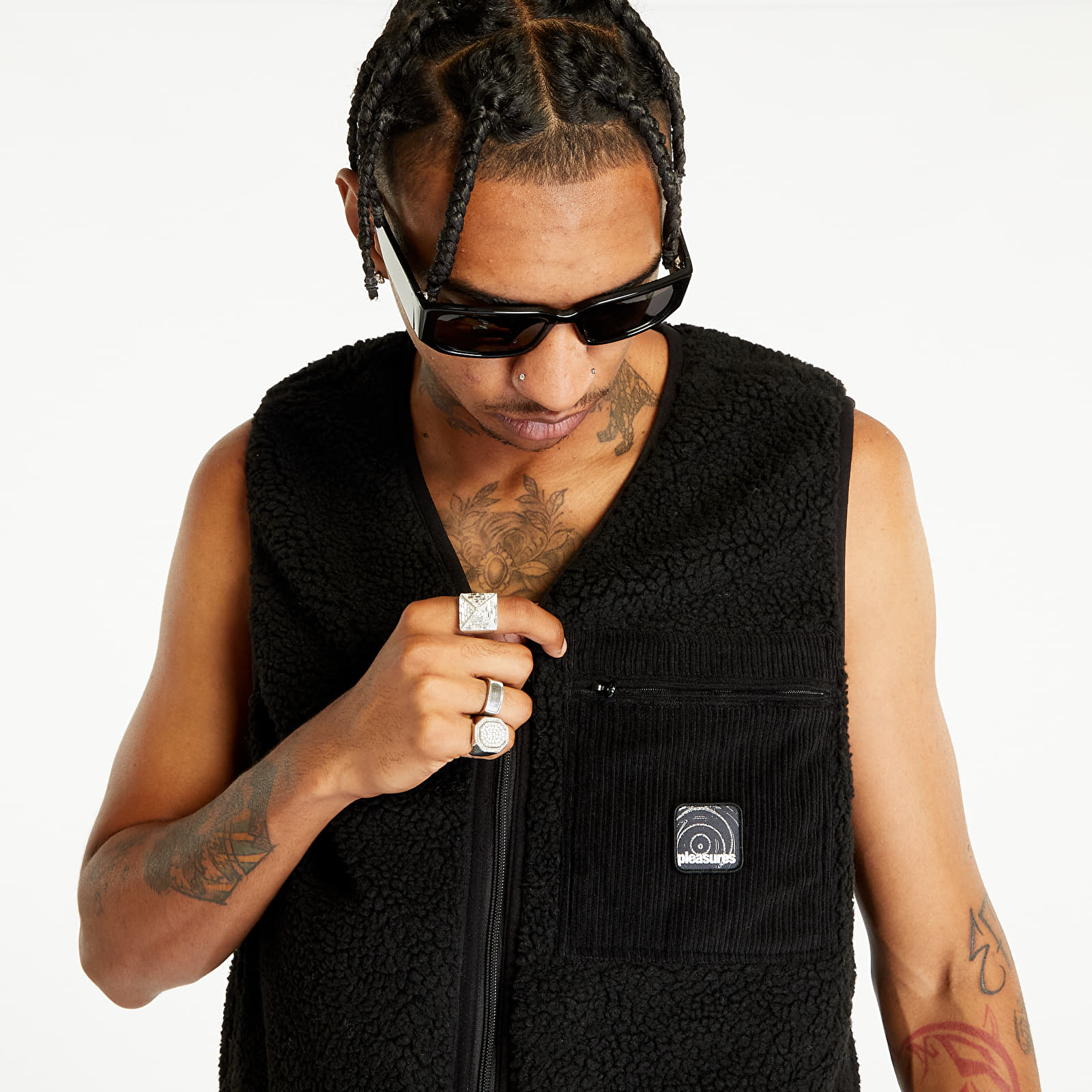 Vests PLEASURES Infinite Reversible Vest Black