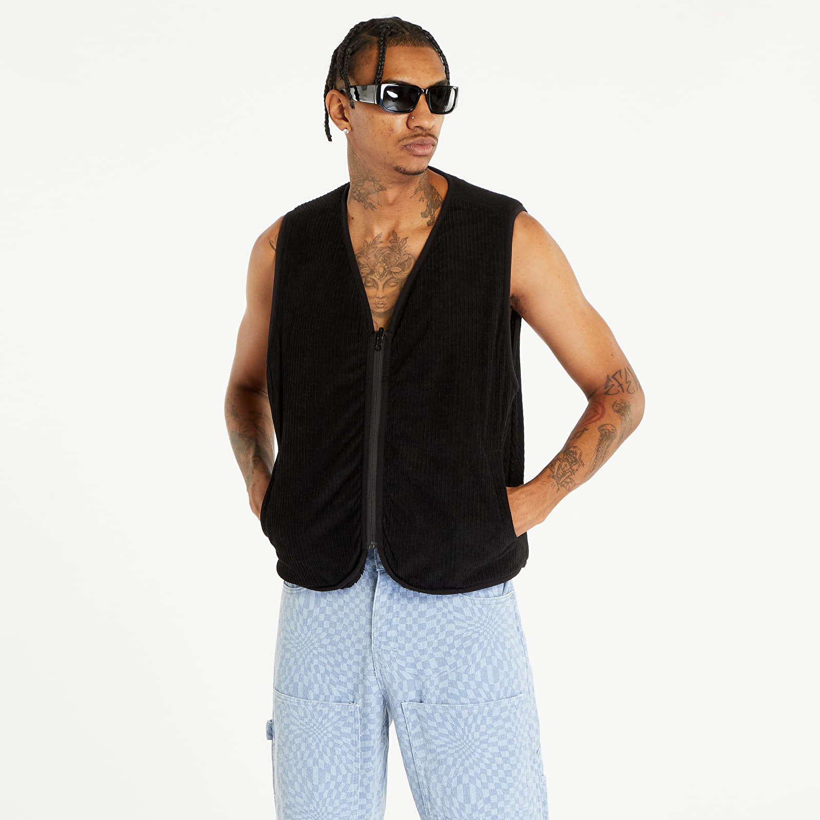 Vests PLEASURES Infinite Reversible Vest Black