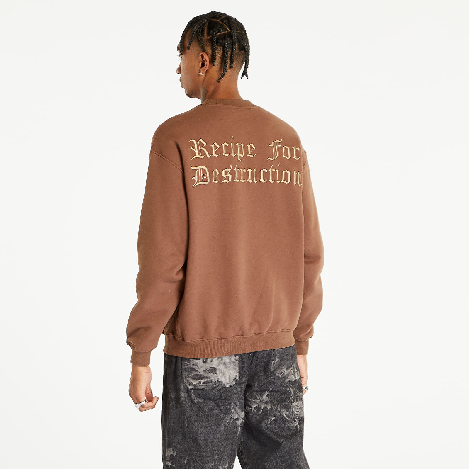 Sweatshirts PLEASURES Recipe Crewneck Brown