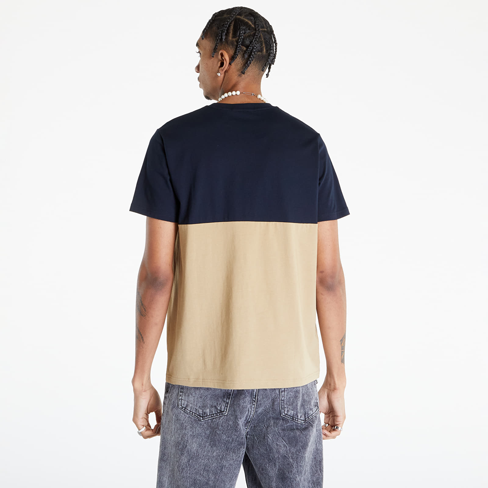   Μπλούζες FRED PERRY Colour Block T-Shirt Warm Stone