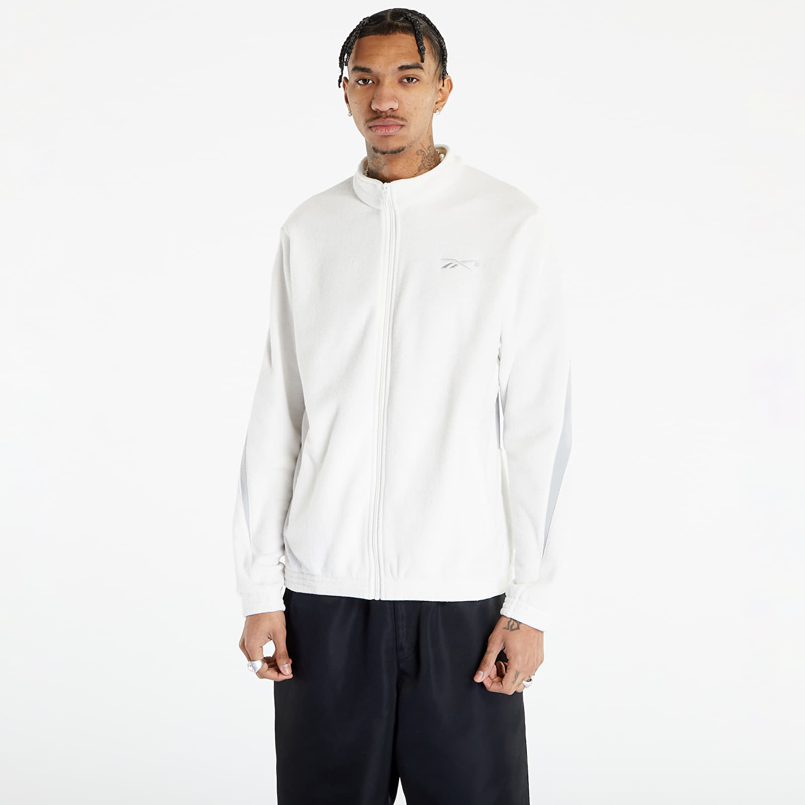 Bundy Reebok Basketball Court Top Track Jacket Chalk