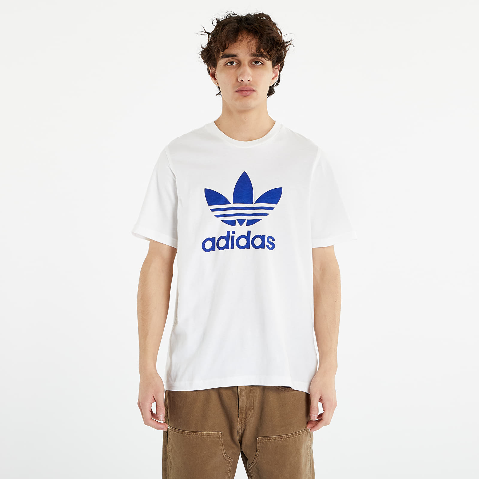 Trička adidas Originals Trefoil T-Shirt White/ Semi Lucid Blue