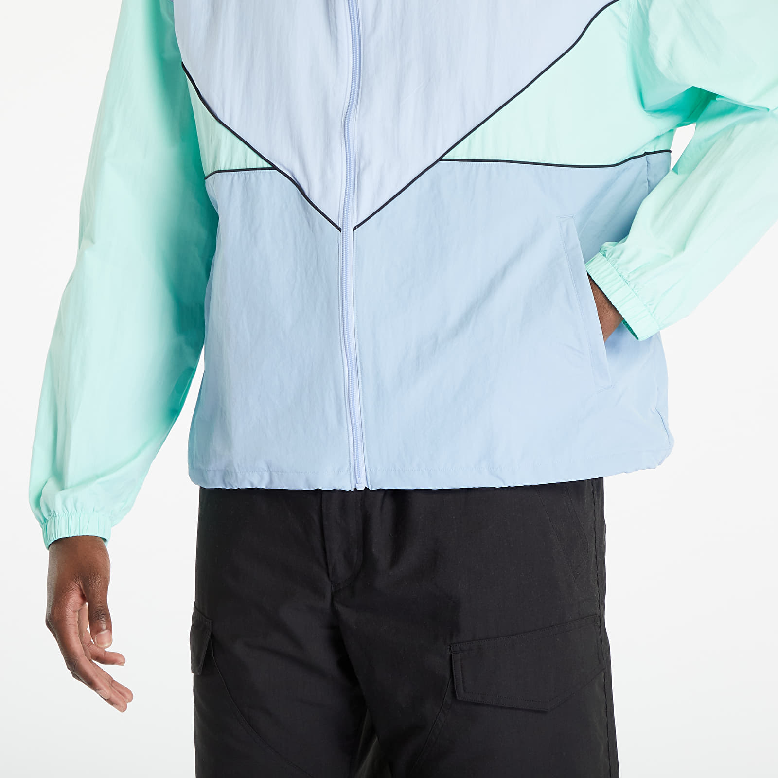 Windjacke adidas Originals Adicolor Seasonal Archive Windbreaker Bludaw/ Ambient Sky/ Easy Green