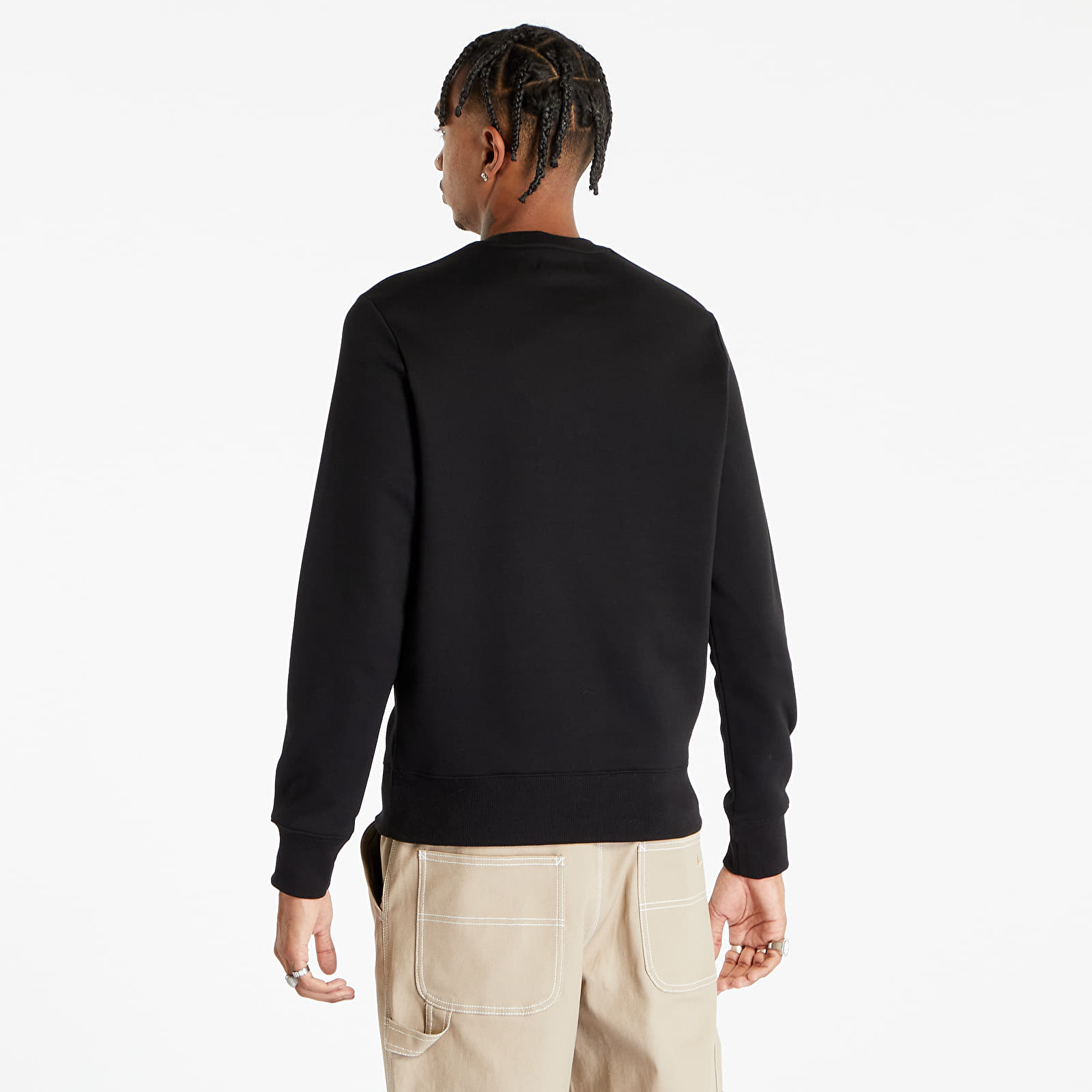 Mikiny FRED PERRY Embroidered Sweatshirt Black
