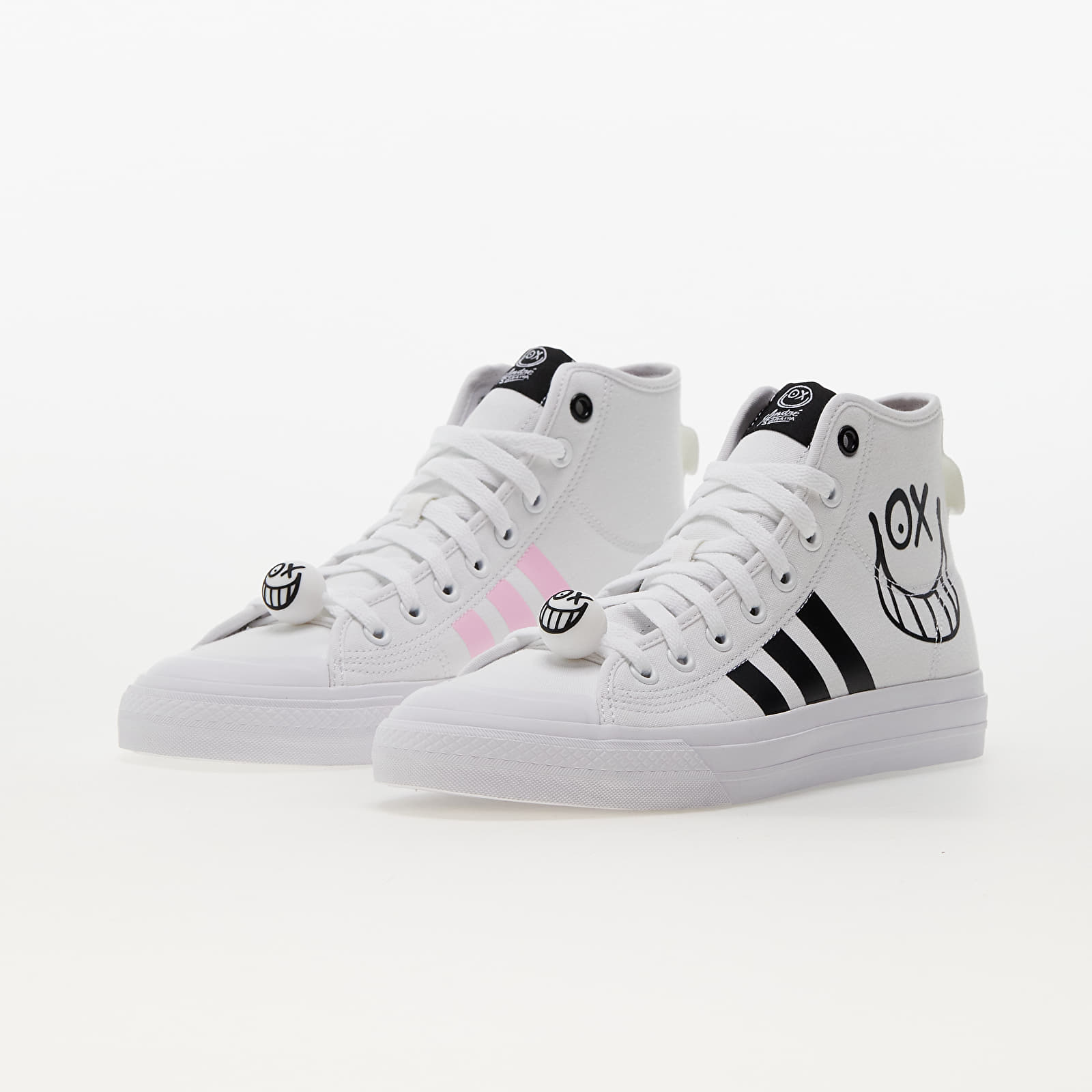 Încălțăminte și sneakerși pentru bărbați adidas Originals Nizza Hi Rf Ftw White/ Core Black/ SEPIGL