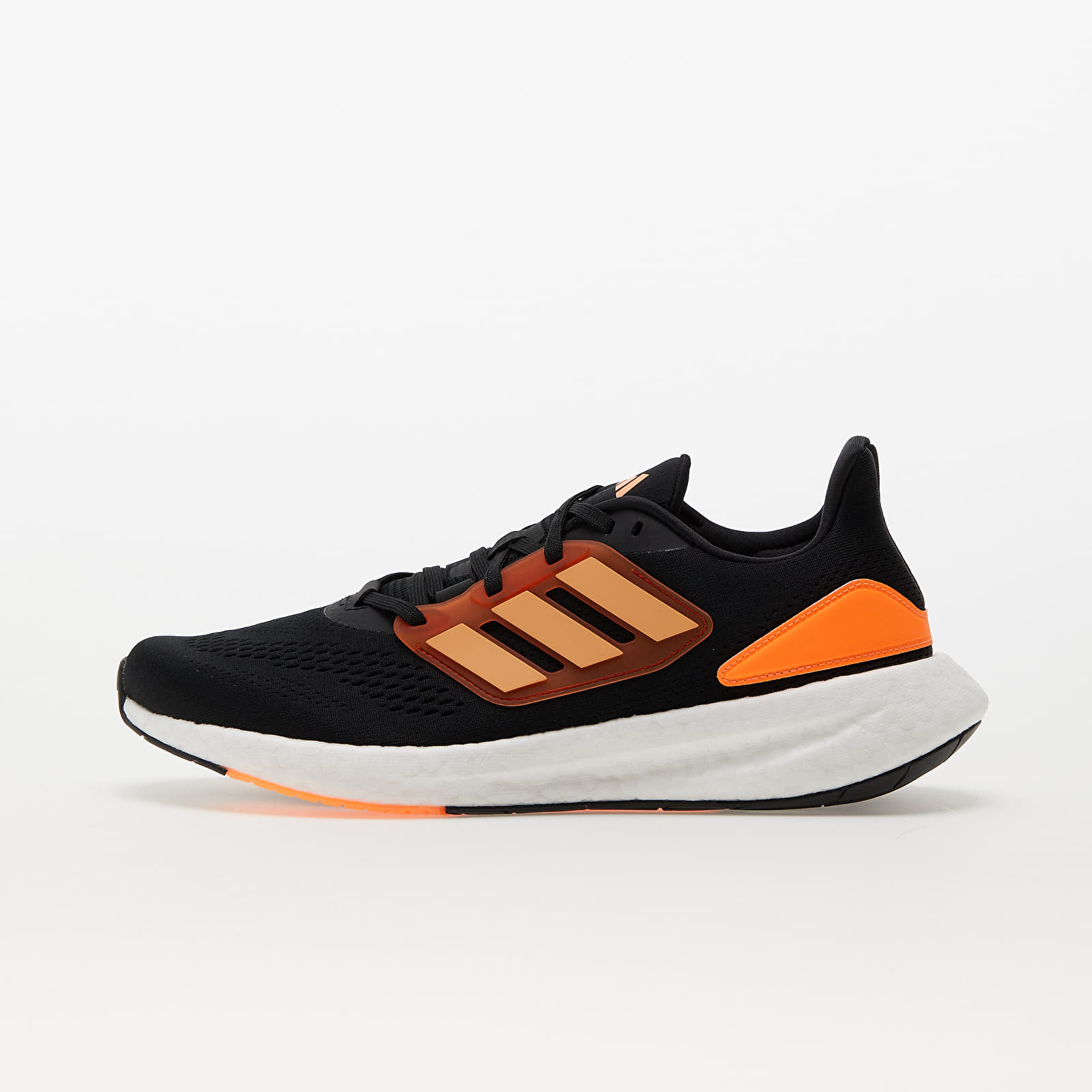 Men s sneakers and shoes adidas Performance PureBOOST 22 Core Black Acid Orange Preloved Red Queens