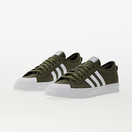 Men s sneakers and shoes adidas Originals Nizza Olive Strata Ftw White Ftw White Queens