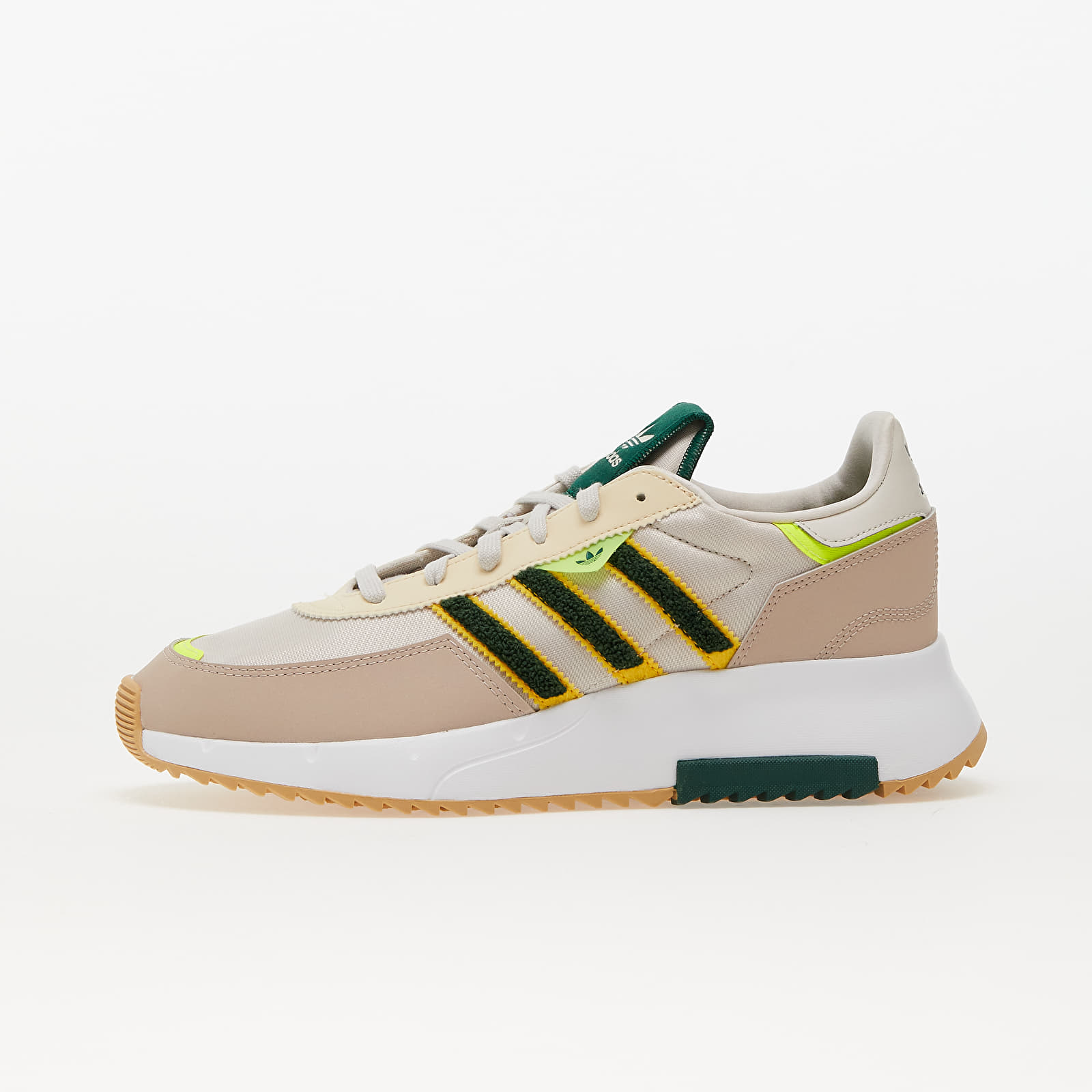 Herenschoenen adidas Originals Retropy F2 Aluminium/ Dark Green/ Solar Yellow