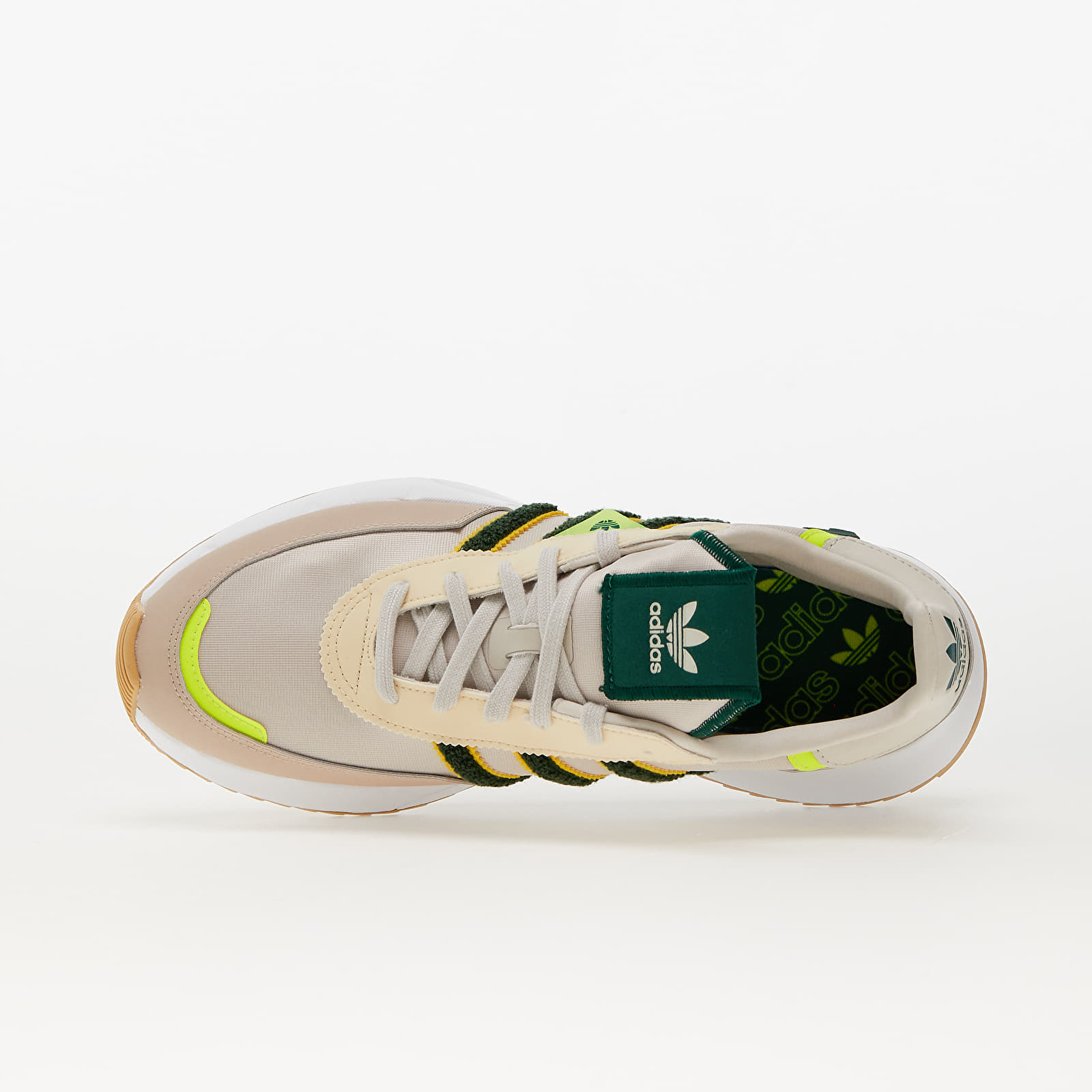 Herenschoenen adidas Originals Retropy F2 Aluminium/ Dark Green/ Solar Yellow