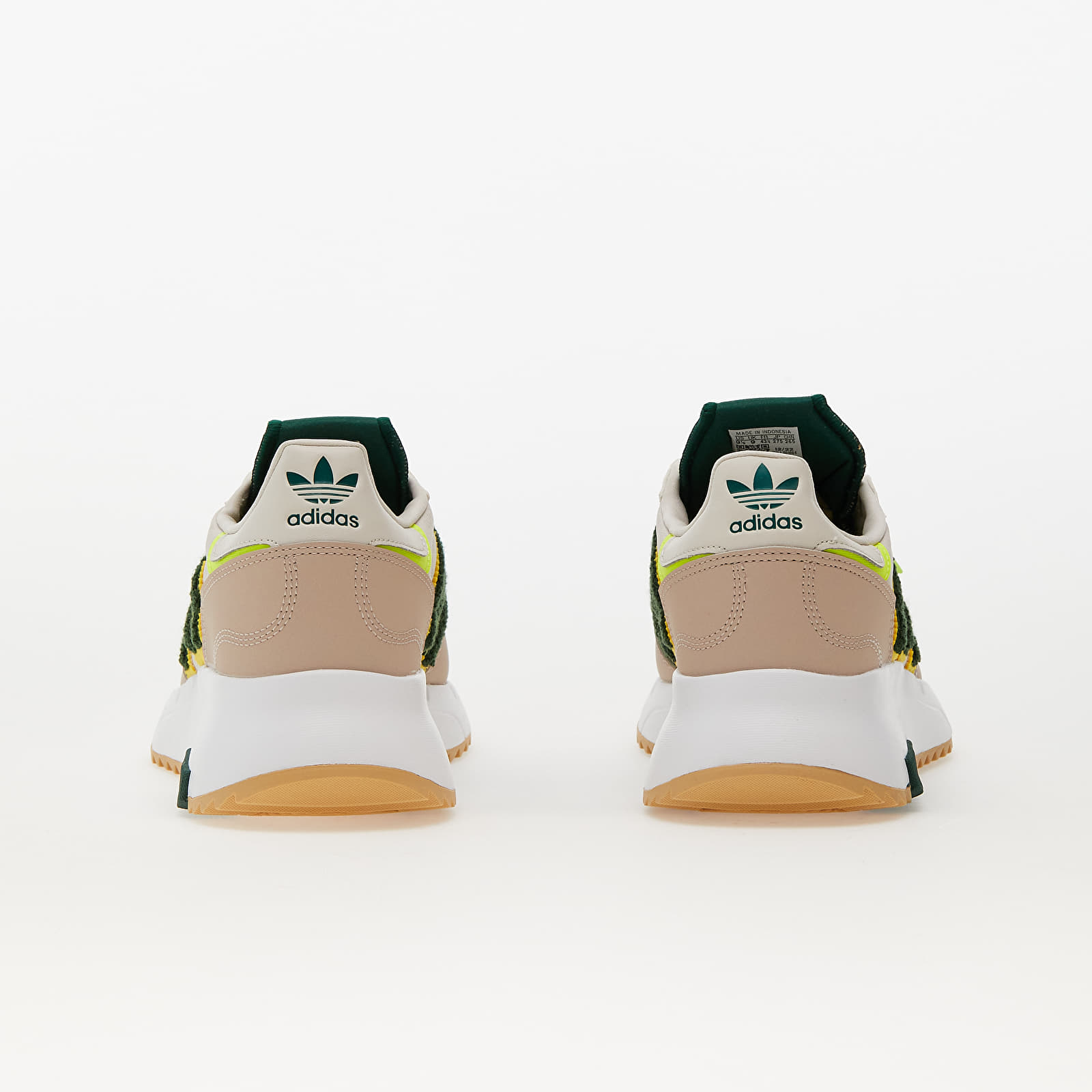Herenschoenen adidas Originals Retropy F2 Aluminium/ Dark Green/ Solar Yellow