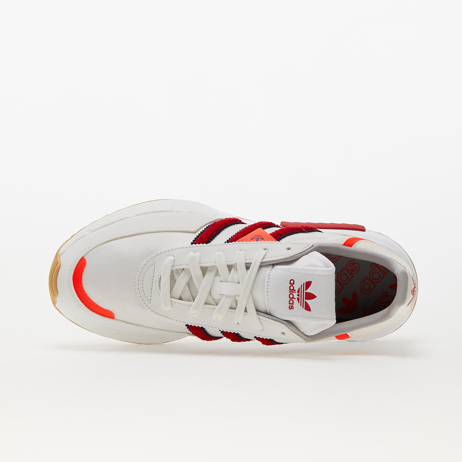 Încălțăminte și sneakerși pentru bărbați adidas Originals Retropy F2 Core White/ Better Scarlet/ Solid Red