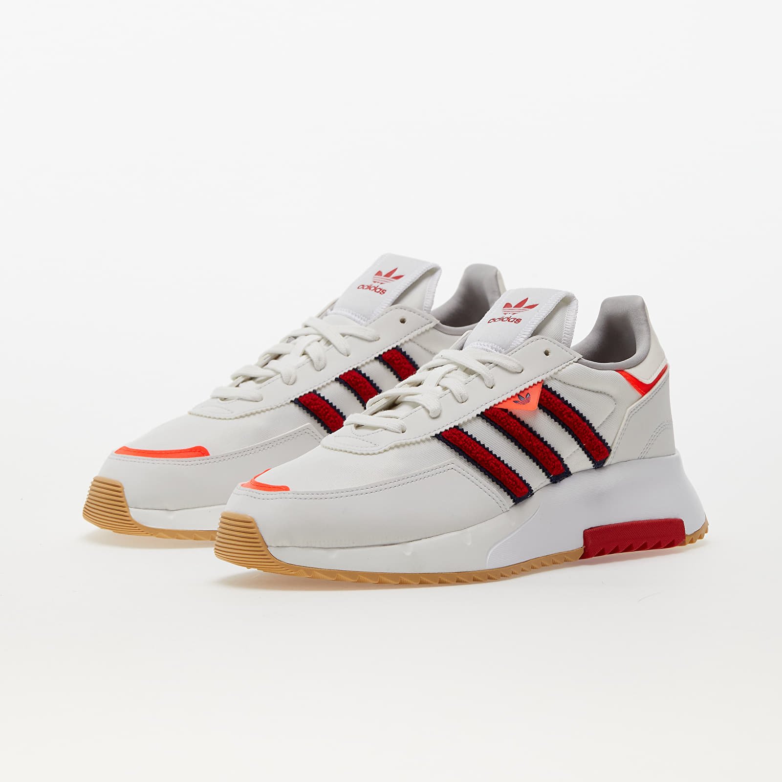Încălțăminte și sneakerși pentru bărbați adidas Originals Retropy F2 Core White/ Better Scarlet/ Solid Red