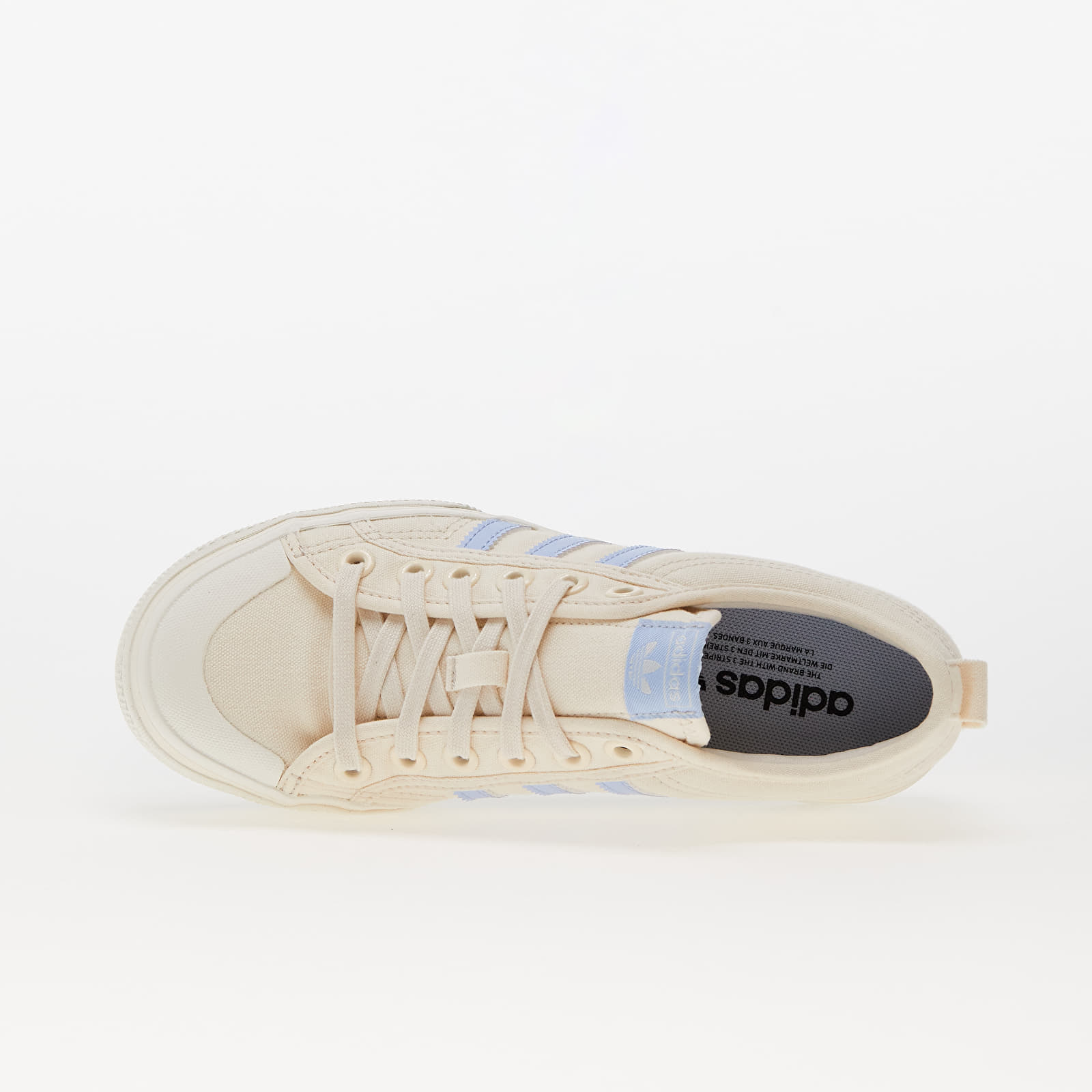 Sneakers und Schuhe fur Frauen adidas Originals Nizza Platform W Wonder White Blue Dawn Off White Queens