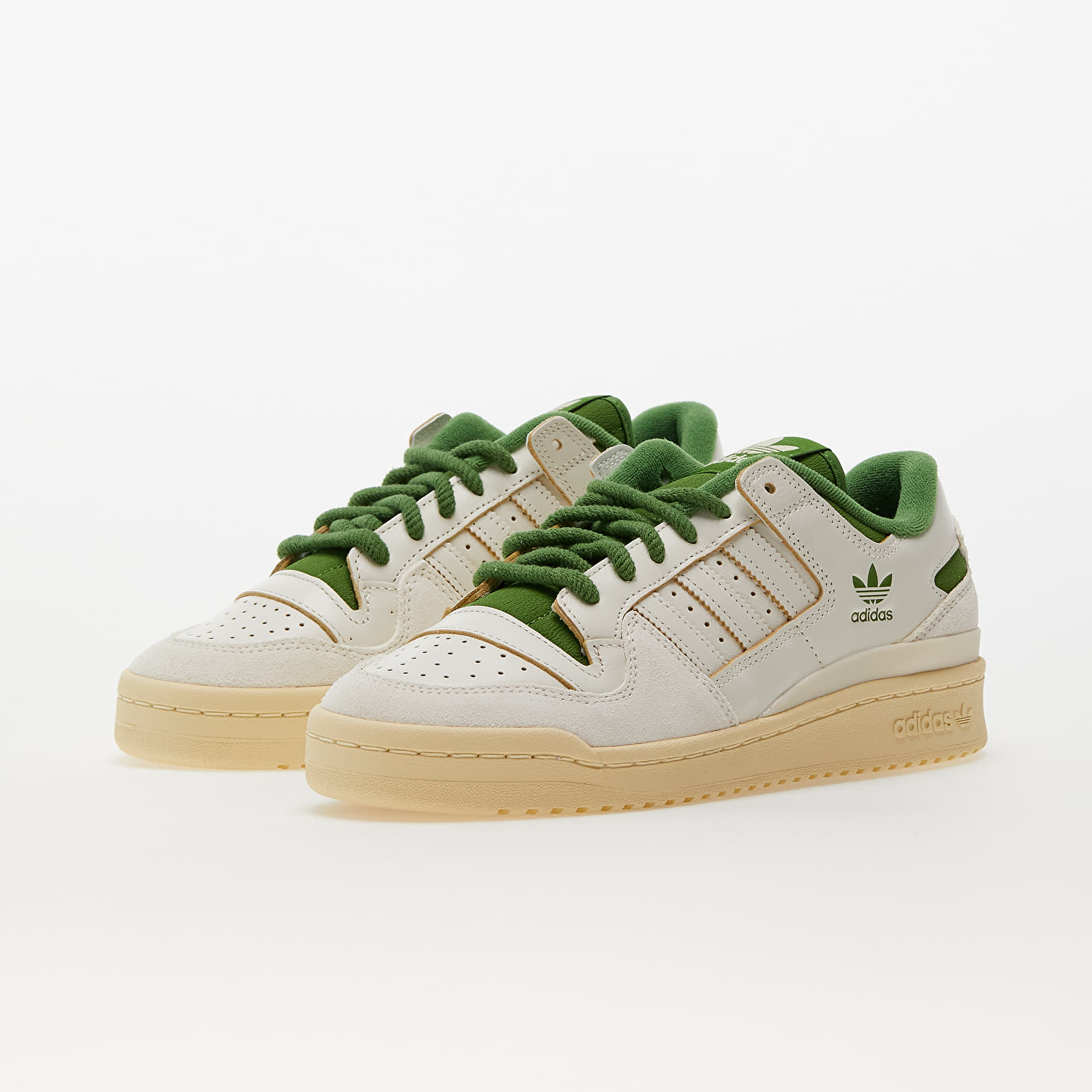 Men's sneakers and shoes adidas Originals Forum 84 Low Cl Off White/ Core White/ Easy Yellow