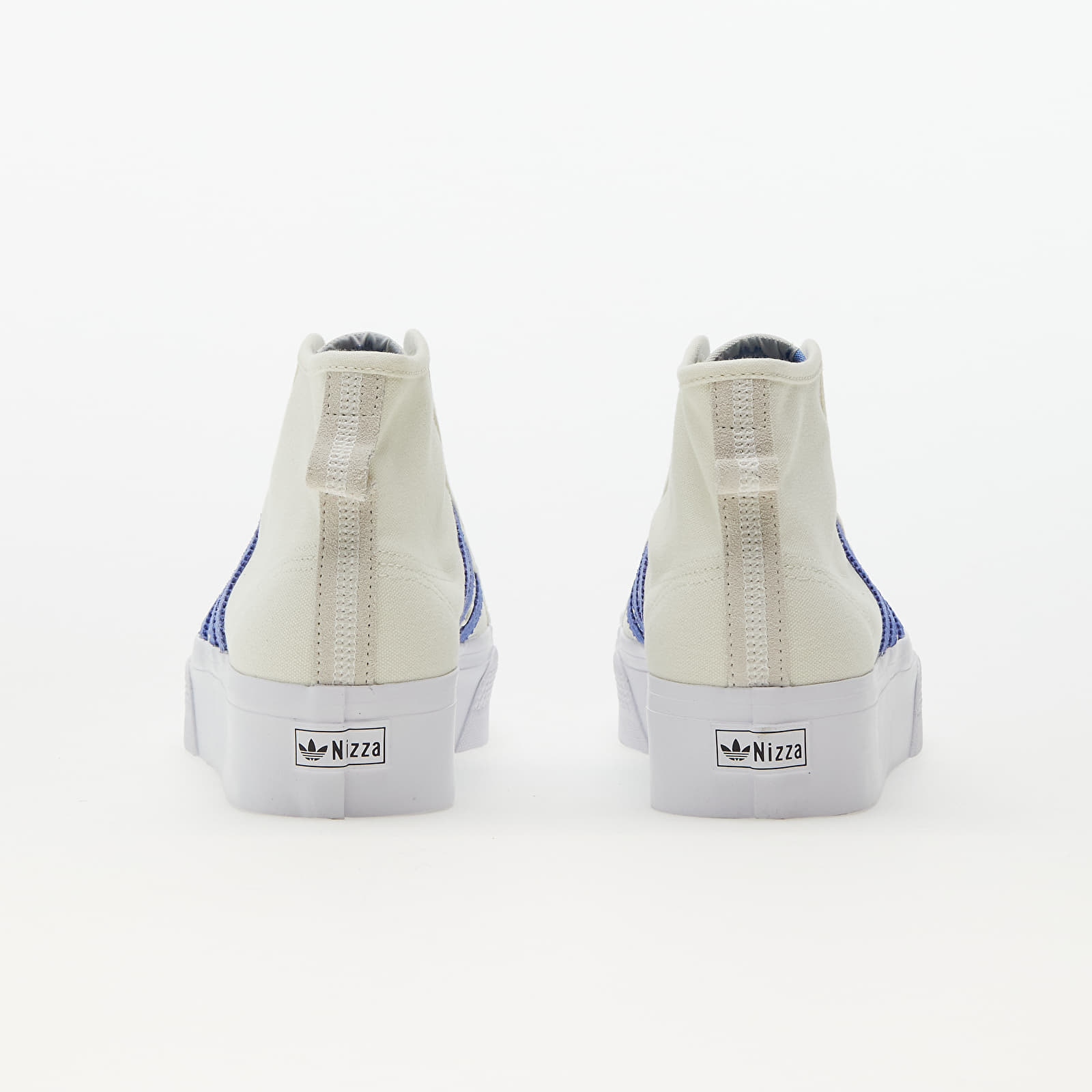 Chaussures et baskets femme adidas Originals Nizza Platform Mid W Off White/ Blue Fusion/ Cloud White