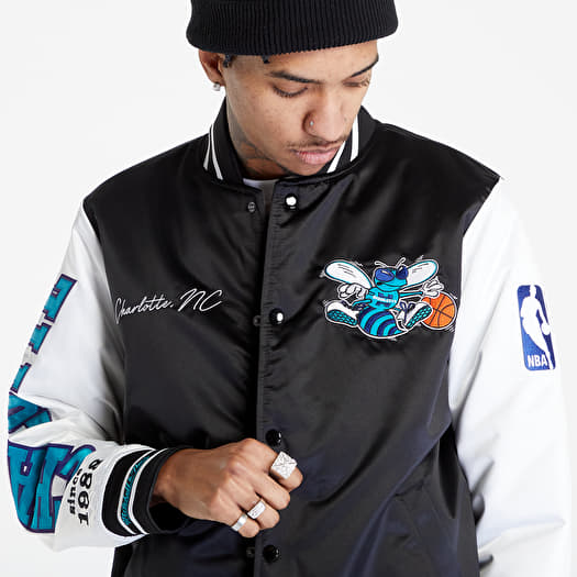 Charlotte hornets mitchell and ness jacket outlet