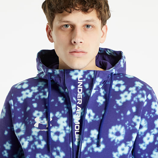 Under armour blue zip up hoodie discount