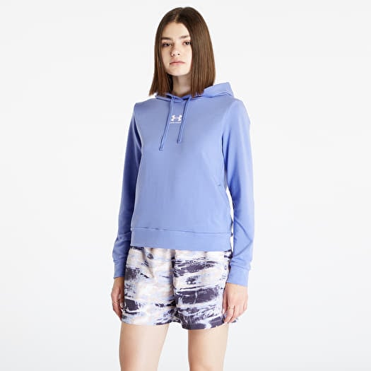 Mikina Under Armour Rival Terry Hoodie Baja Blue/ White