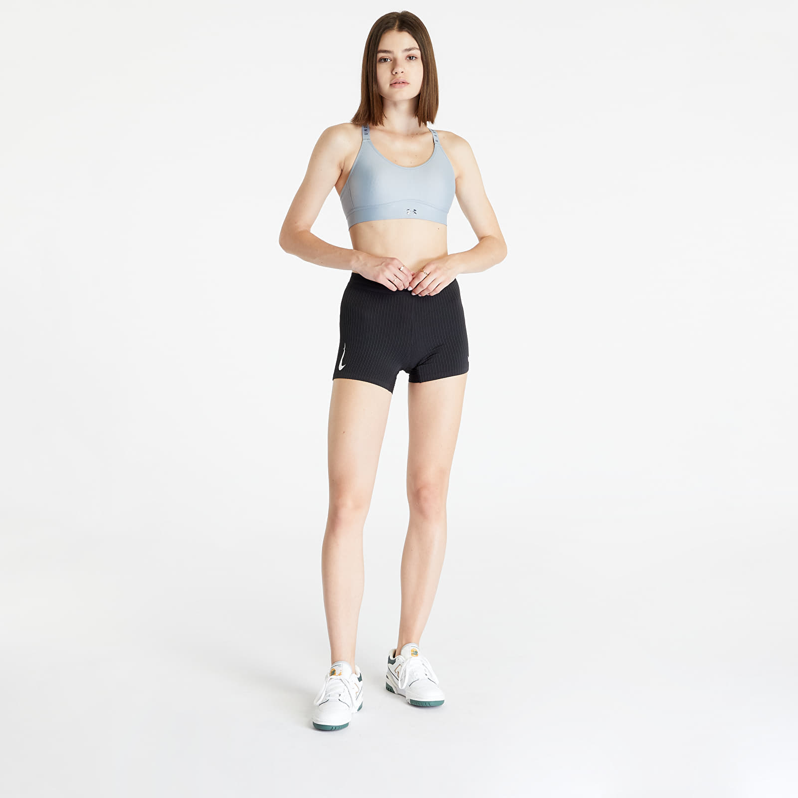 Krūšturi Under Armour Infinity Mid Covered Harbor Blue/ Downpour Gray