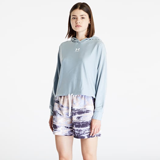 Mikina Under Armour Rival Terry Oversized Hoodie Harbor Blue/ White