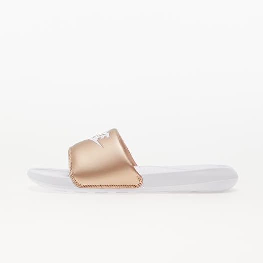 Red gold nike flip flops sales