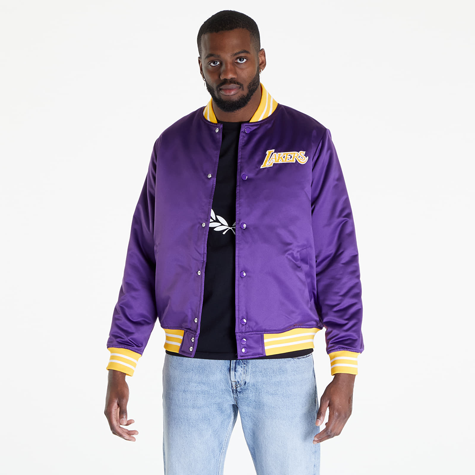 Mitchell & Ness La Lakers NBA Primetime LW Satin Jacket L / Purple