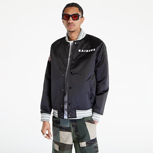 Jachetă Mitchell & Ness Heavyweight Satin Jacket Black