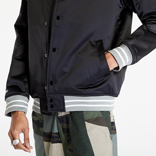 Jackets Mitchell Ness Heavyweight Satin Jacket Black Queens