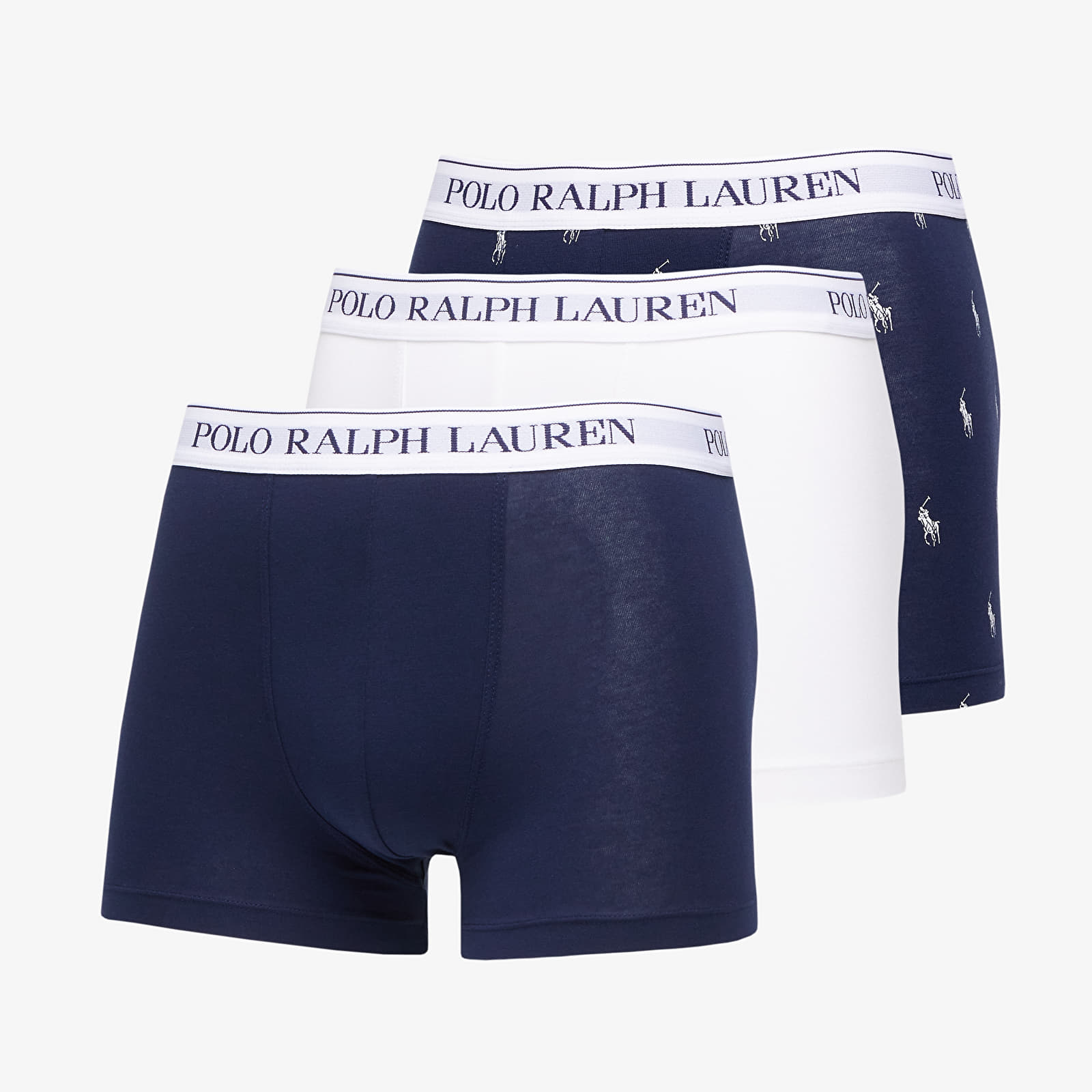 Ralph Lauren Stretch Cotton Classic Trunk 3-Pack Navy/ White L
