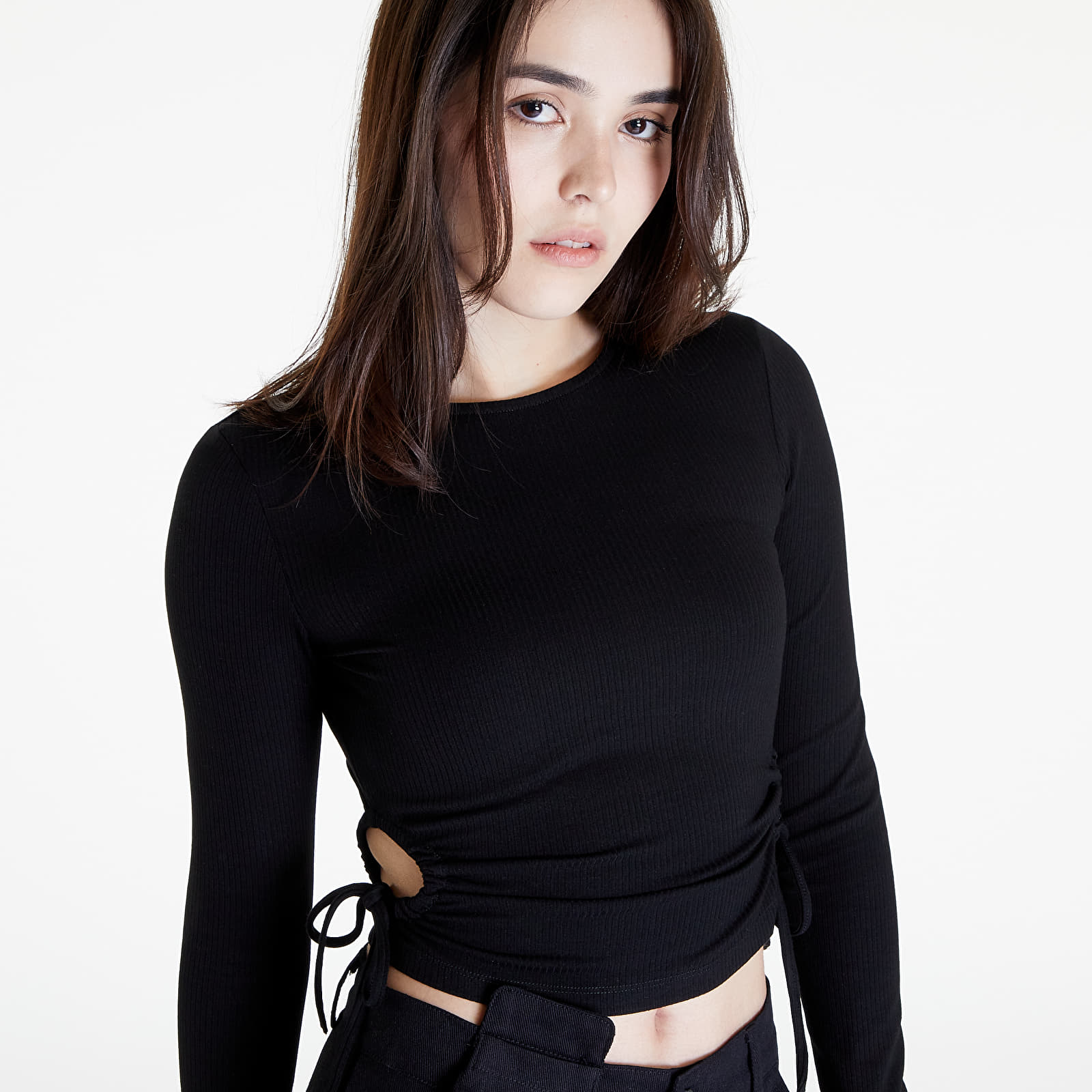 Topy Sixth June Basic Crop Top Black