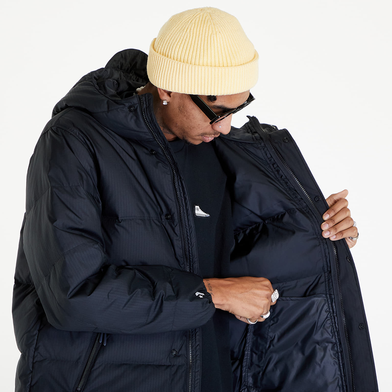 Kurtki i płaszcze Converse Winter Down Jacket Black
